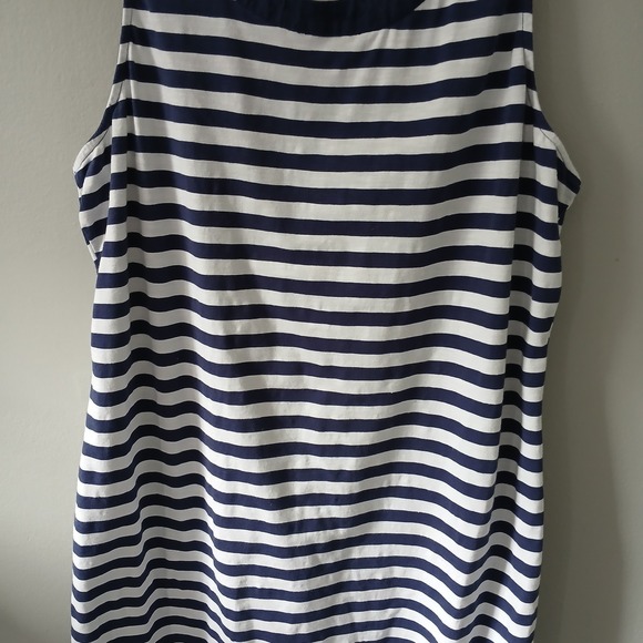 Tommy Bahama Womens‎ Size Large Striped Dress Nautical Coastal Beach Sleeveless - Picture 3 of 16